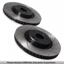 FRONT DRILLED GROOVED 345MM