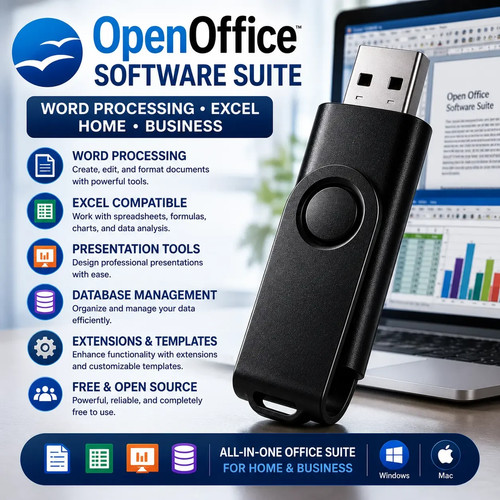 Open office software suite - software,