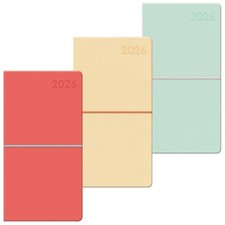 2026 Diary Slim Week To View Portable Wallet Pocket Pastel Planner Soft Cover