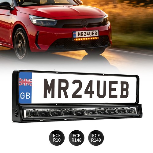 Number plate holder with built - with,