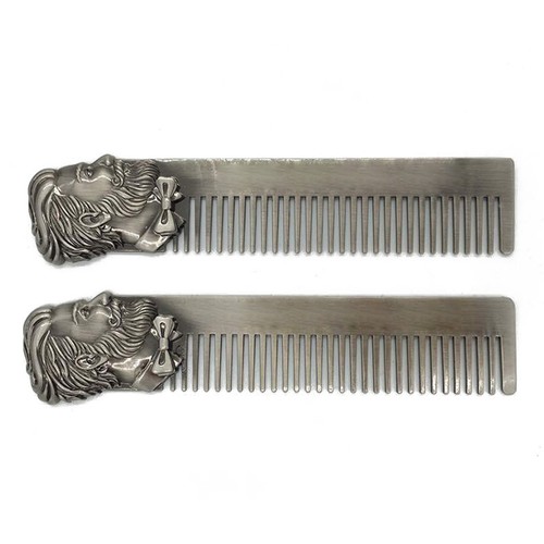Dark grey metal beard - grey,