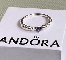 Pandora February Birthstone Ring Size 60 Brand New
