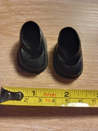 Vintage black dolls - black, shoes