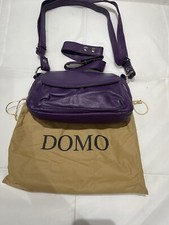 Domo Florence Purple  Leather Bag Shoulder Bag NEW with Dustbag 