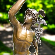 Bronze Sculpture Hermes Winged