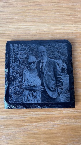 Natural slate coasters - natural,