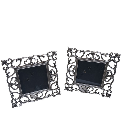 Ornate pewter photo frame - ornate,