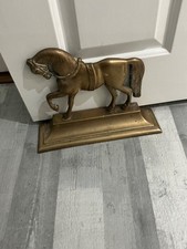 Large Brass Horse door stop