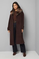 Wallis Chocolate Coat Womens