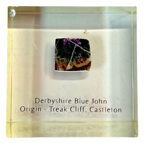 Derbyshire blue john fluorite - blue,