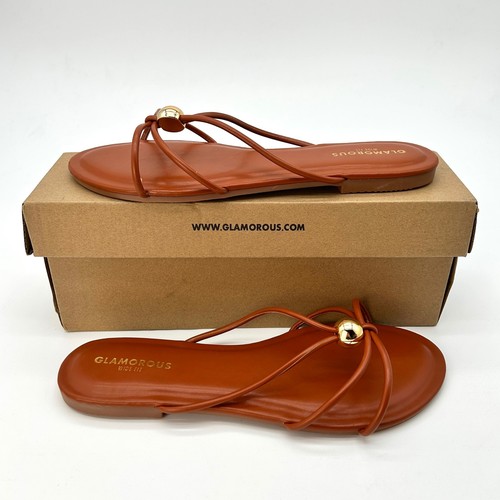 Strappy flat sandals glamorous - flat,