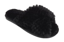 Ladies Womens Slippers Fluffy