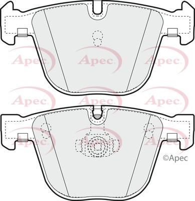 Apec pad1285 rear - apec, brake