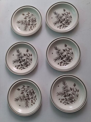 Vintage 1970s side plates - 6, x