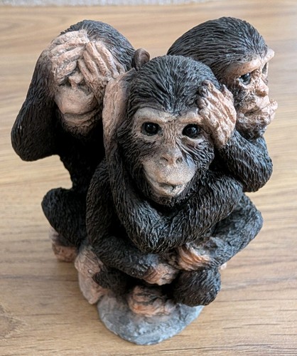 Stone critters wise monkey - stone,