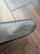 Rare* 1930s Old Vintage Saddle Leather Saddle Cyclibel Dog Snout X White M