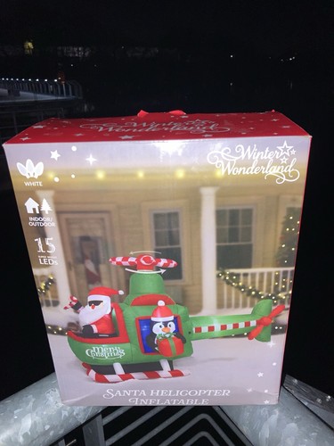 Xmas santa helicopter - santa,