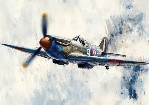 Spitfire style aircraft - spitfire,