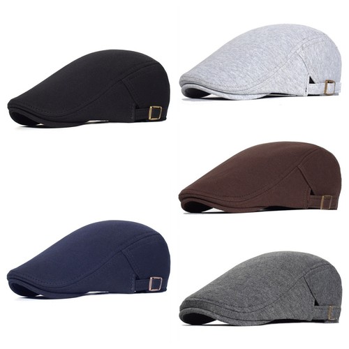 Men cotton cap beret flatcap - cotton,