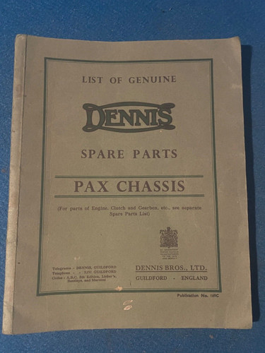 Dennis pax truck - dennis, spare