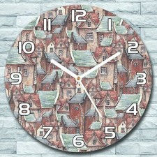 Glass Wall Clock Round fi 30