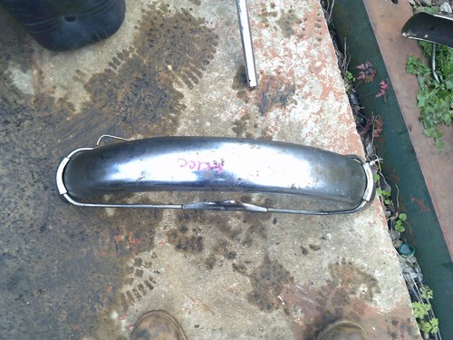 Kawasaki 100 front - kawasaki, mudgaurd