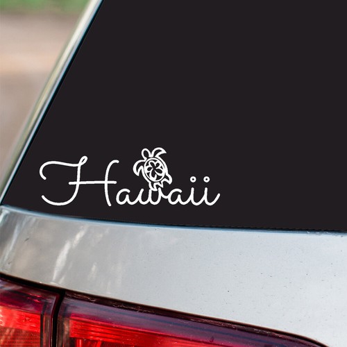 Hawaii hibiscus flower sticker - hibiscus,