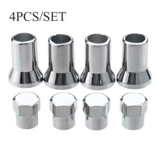 4Pcs Silver Chrome Car Wheel