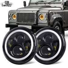 PAIR LED Headlights BLACK