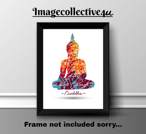 Buddha quote a4 print - buddha,