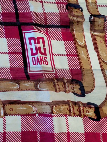Vintage daks london check silk - daks,
