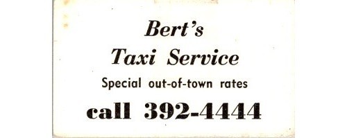 Bert taxi service business - service,