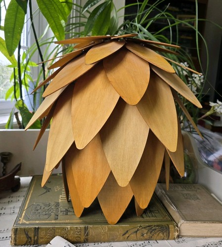 Wooden chandelier ceiling - wooden, lamp