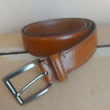 Next Signature Genuine Leather Belt – Brown – Gunmetal Buckle – Size 29/31 