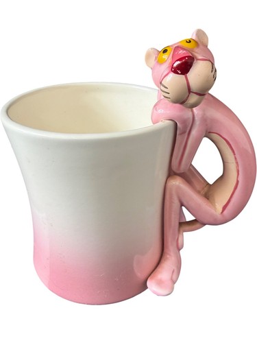 Pink panther ceramic mug with - panther,