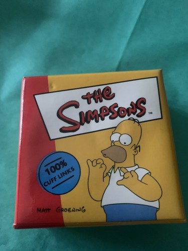 Simpsons cuff links - simpsons, and