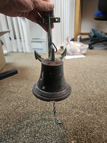 Bronze wall hanging - wall, bell