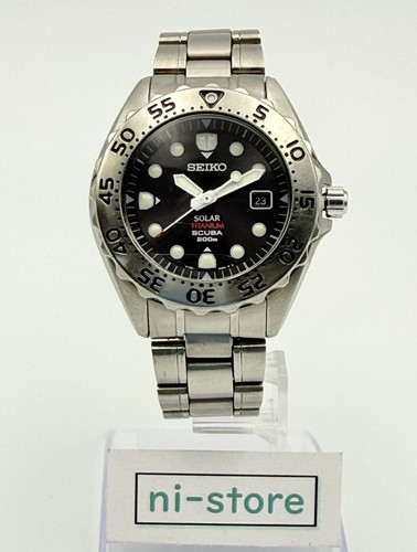 Seiko solar titanium scuba air - seiko,