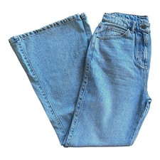 Nasty Gal Flare Jeans Light Denim High Waist Women's UK Size 10