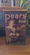 Vintage Pears Soap Storage Tin Box Collectible Centenary 1886-1986