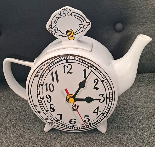 White rabbit clock - white,