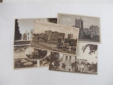 5 TEWKESBURY POSTCARDS FLOUR MILL ABBEY ETC
