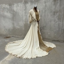 Vintage 1930s White Crepe Gown