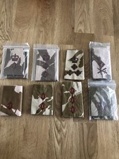 British army desert DPM rank slides 2nd Lt to Maj-General and General (9 pairs)