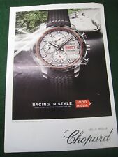 MILLE MIGLIA CHOPARD RACE EDITION RACING IN STYLE 2017 ADVERT A4 FILE 12
