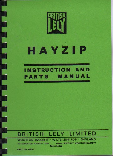 British lely hayzip - british, "hayzip"