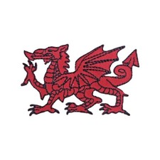 Wales Dragon Embroidery Patch