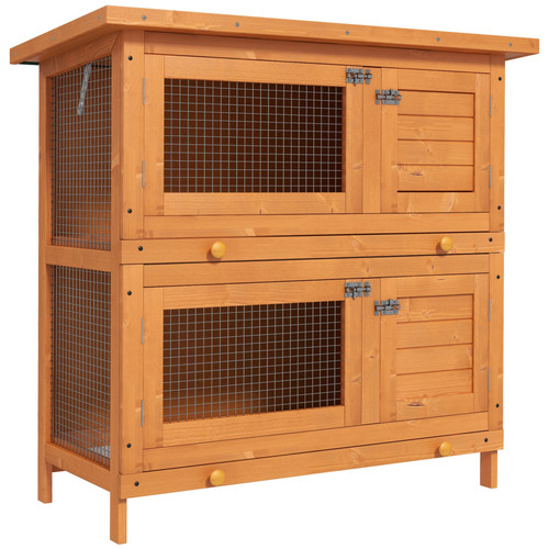 Tier rabbit hutch - 2-tier, small