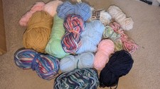 Unused Wool Yarn Bundle Mixed