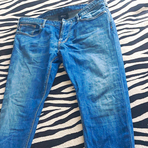 Armani jeans j06 blue denim - armani,